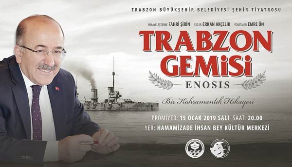 Trabzon Şehir Tiyatrosu perde diyor