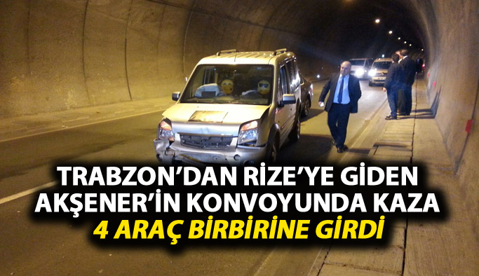 Meral Akşener Trabzon'da meşalelerle karşılandı, konvoyu kaza yaptı