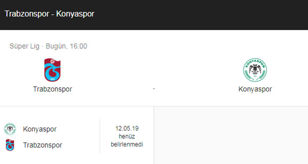 Trabzonspor Konyaspor maçı saat kaçta hangi kanalda?