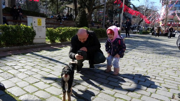 Trabzon'da Yavru keçi ilgi odağı oldu