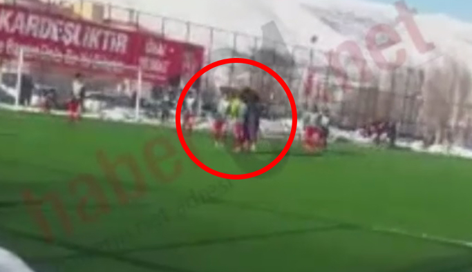 Trabzon takımının maçında hakeme saldırı!