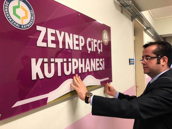 Trabzon'da küçük Zeynep'in adı kütüphanede yaşayacak